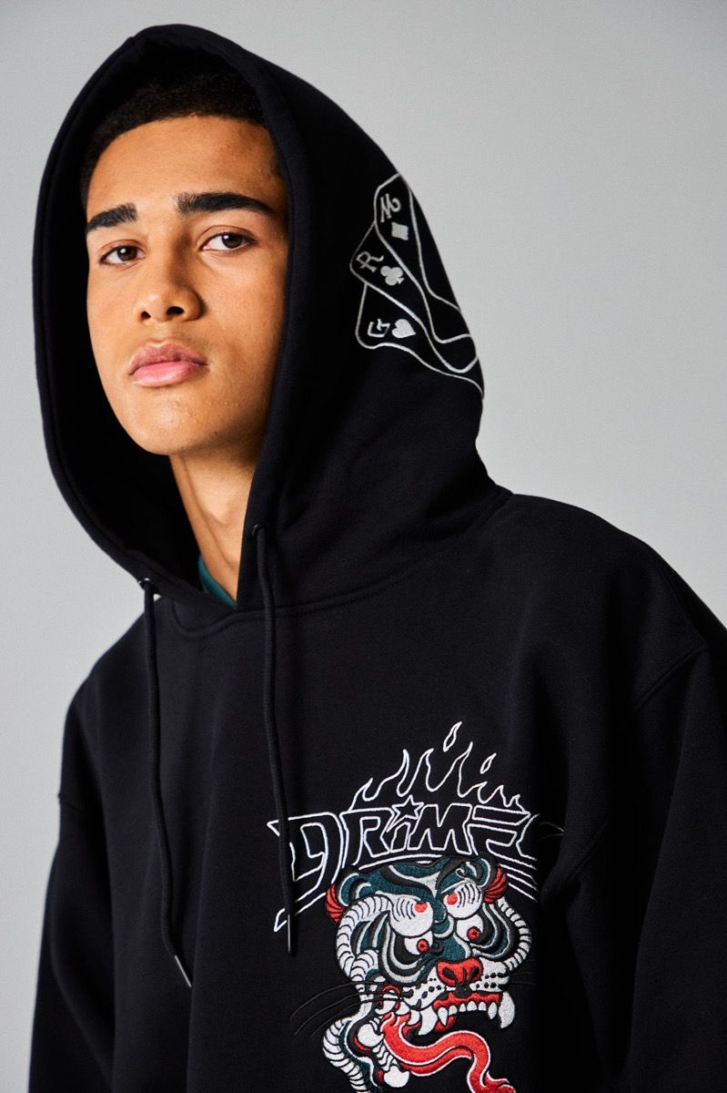 Sudadera Grimey Capucha Deeper Heavyweight Black