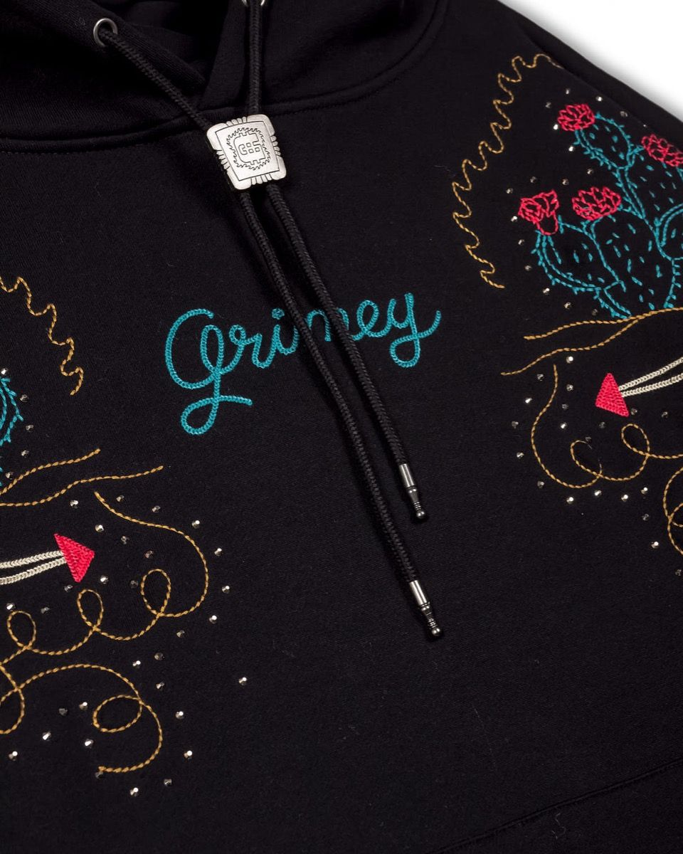 Sudadera Grimey Lone Hand Boxy Black