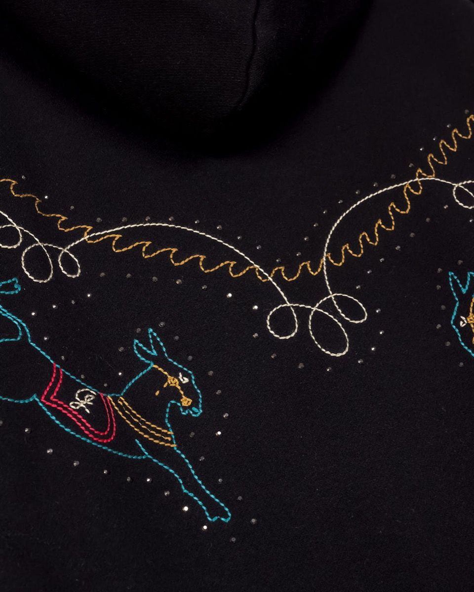 Sudadera Grimey Lone Hand Boxy Black