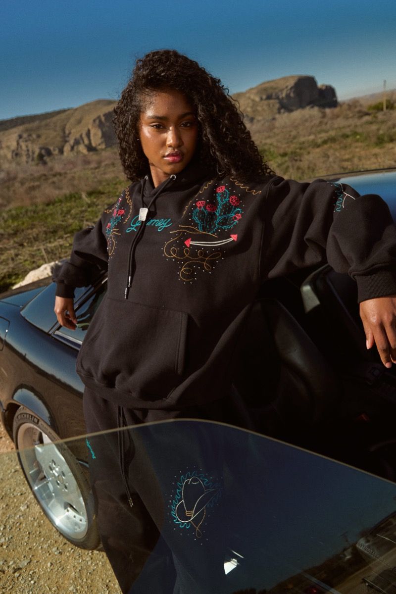 Sudadera Grimey Lone Hand Boxy Black