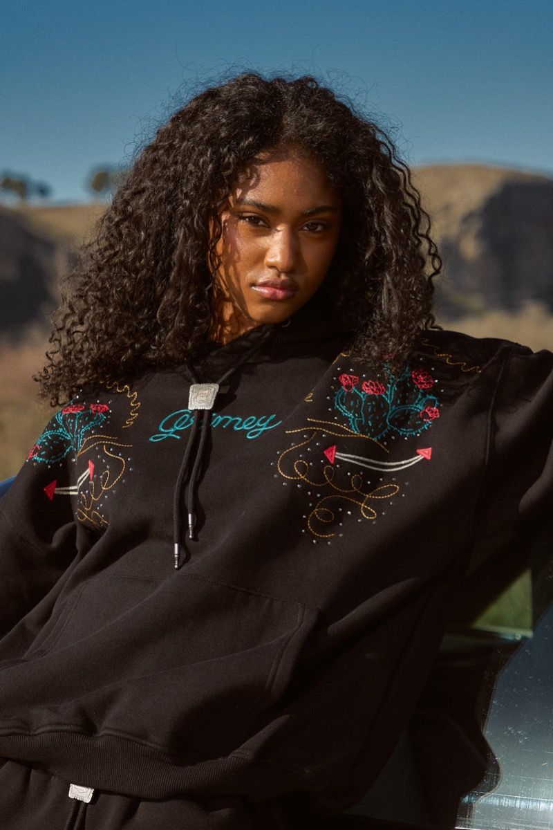 Sudadera Grimey Lone Hand Boxy Black