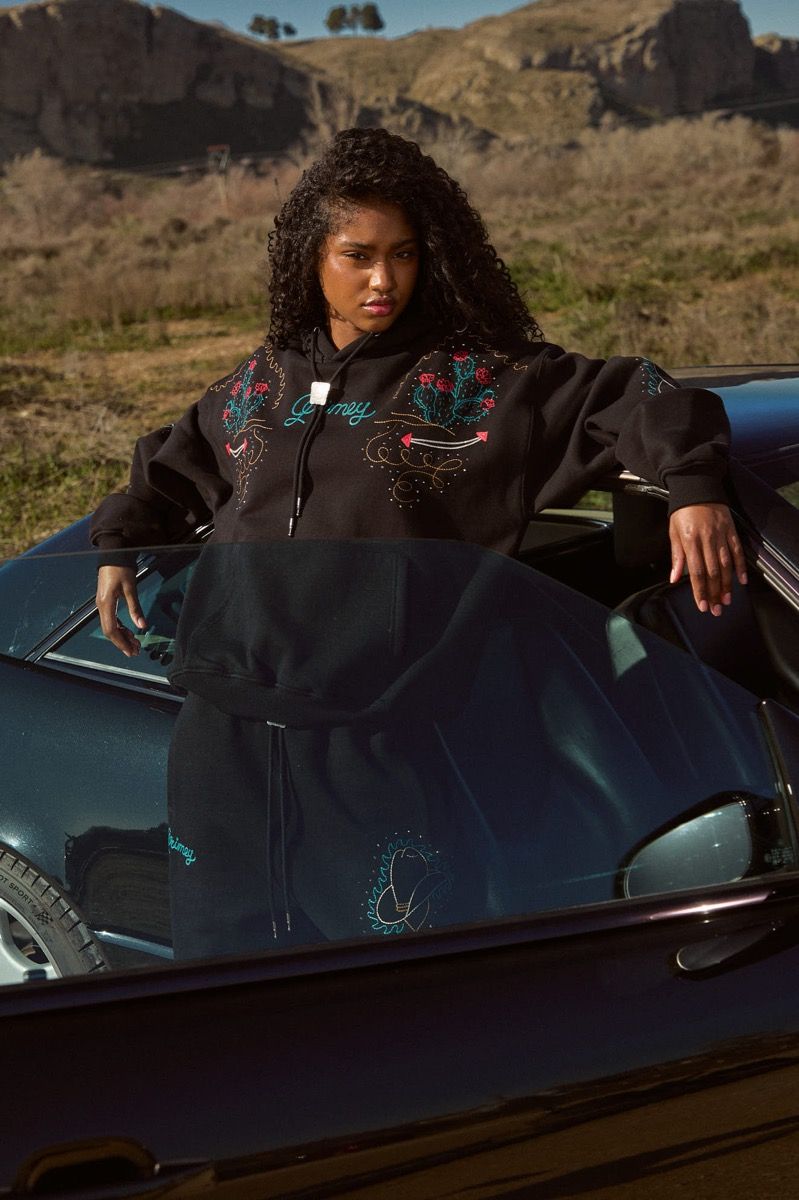 Sudadera Grimey Lone Hand Boxy Black
