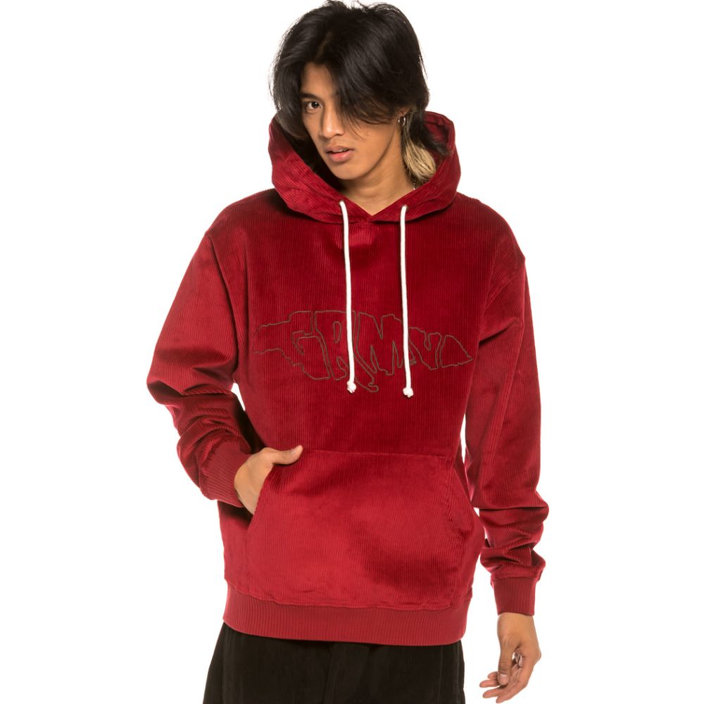 Sudadera Grimey "Aged Rum" Corduroy - Red | Winter 21