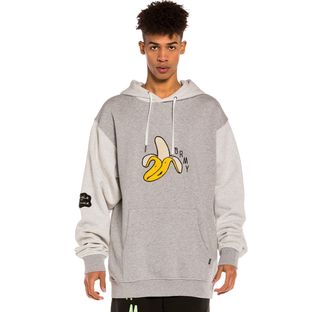 Sudadera Grimey "Jungle Punch Banana" Hoodie - Sport Grey | Spring 22