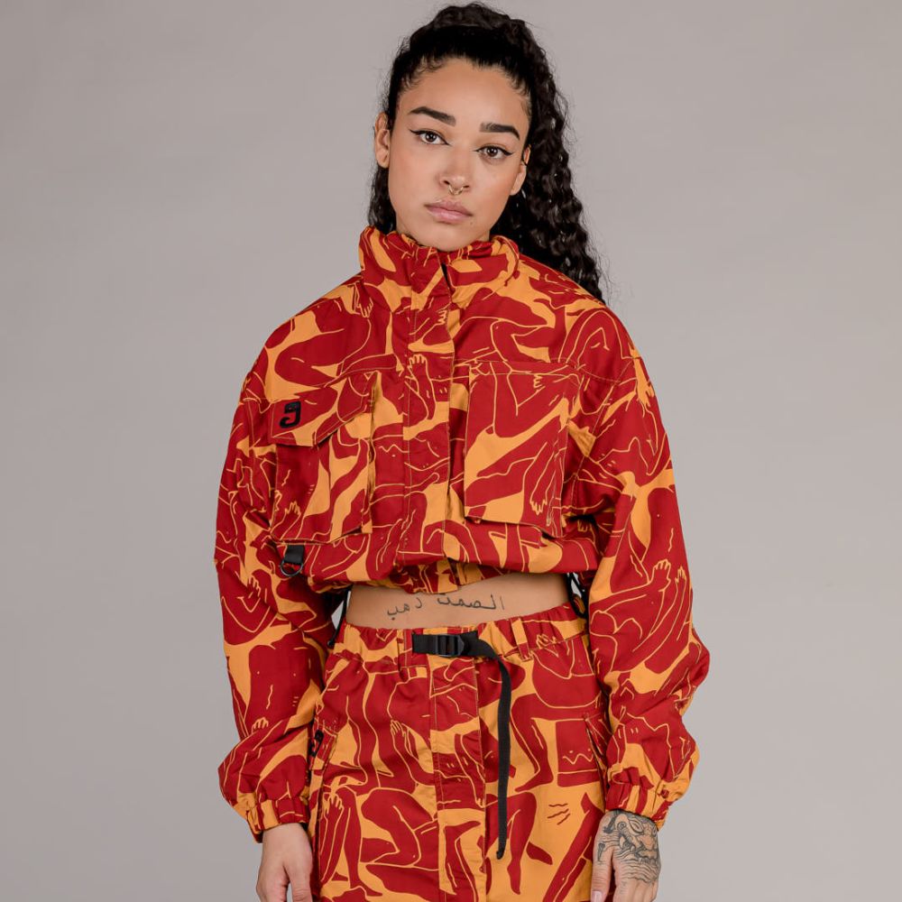 Chaqueta de Chica Grimey &quot;LUST MANTRA&quot; TJ - Brown | Fall 22