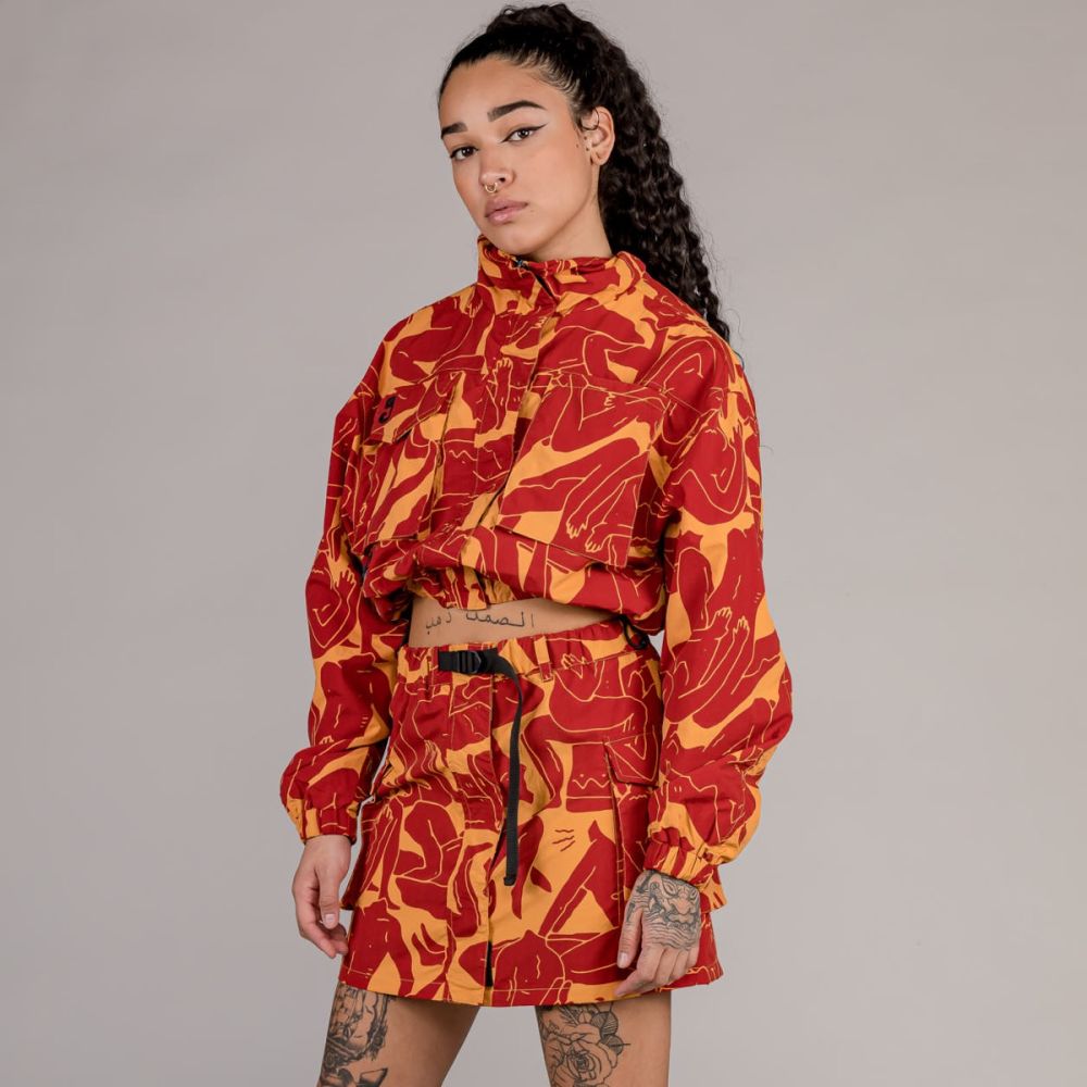 Chaqueta de Chica Grimey &quot;LUST MANTRA&quot; TJ - Brown | Fall 22