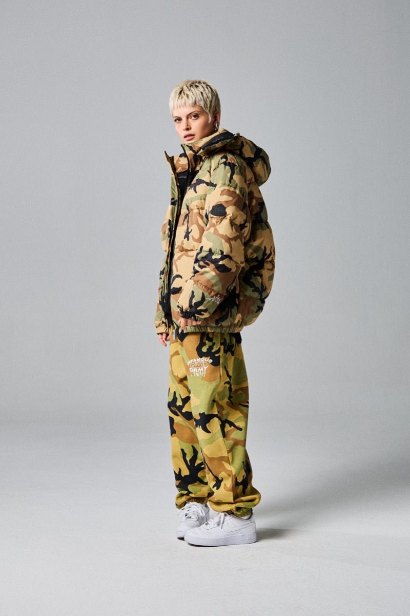Chaqueta Grimey Puffy Follow The Dollar Brown Camo