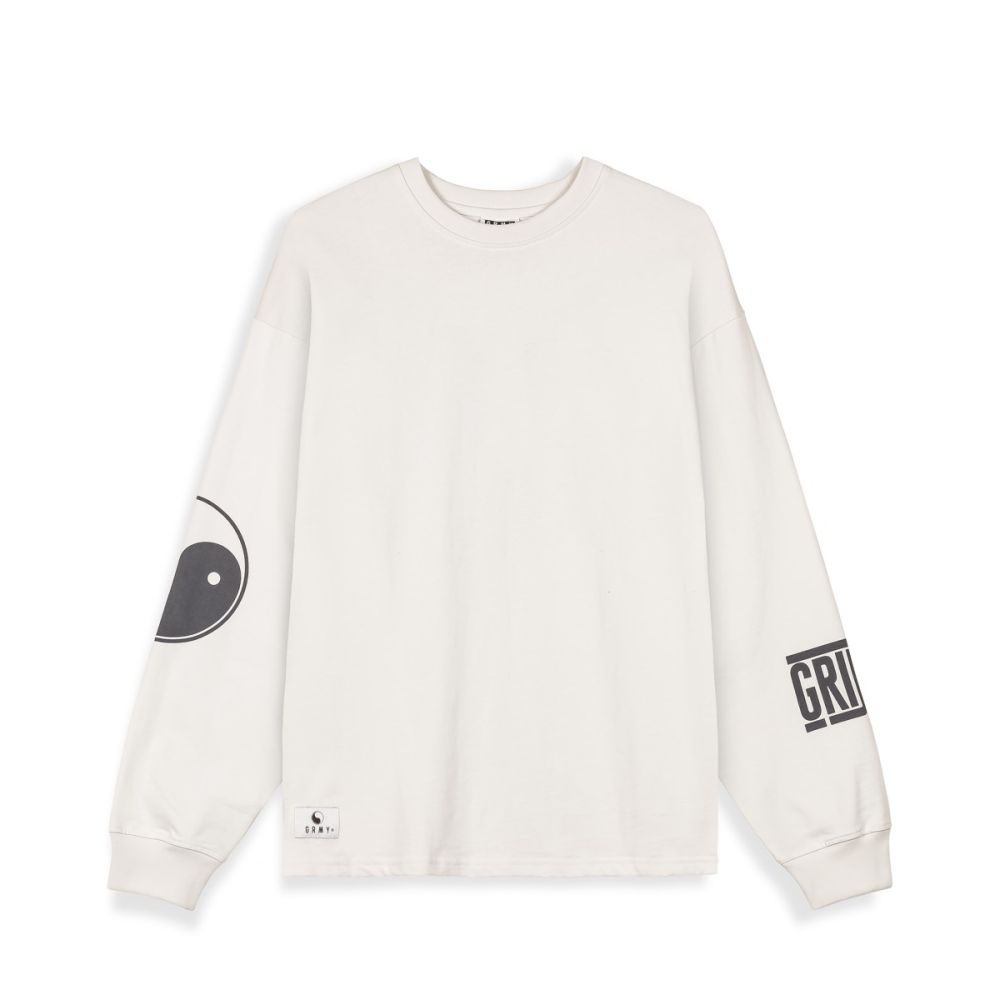 Grimey Hijacker Heavyweight Long Sleeve Tee Off White