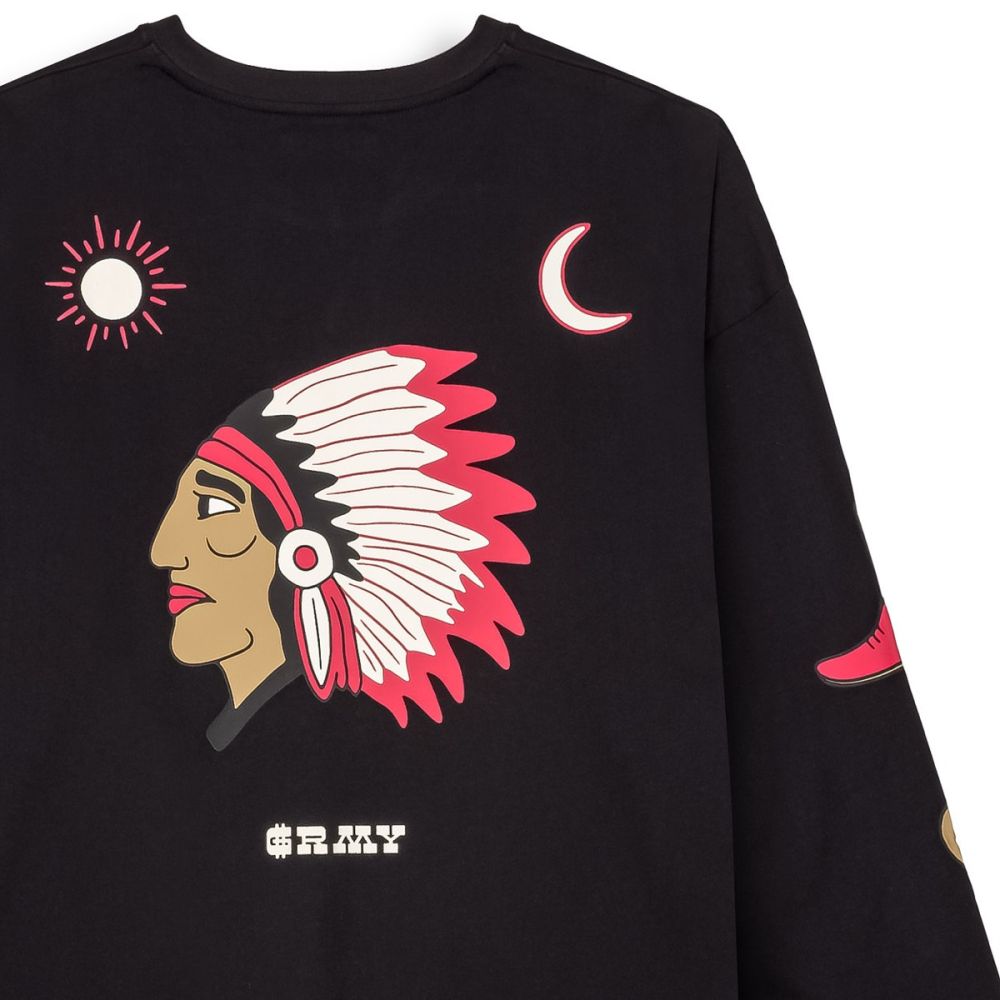 Camiseta Manga Larga Grimey Lone Hand Black