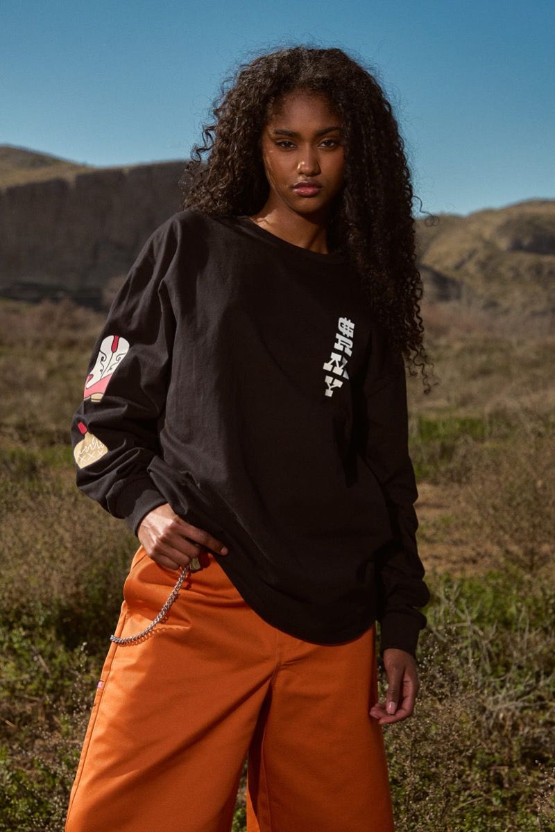 Camiseta Manga Larga Grimey Lone Hand Black