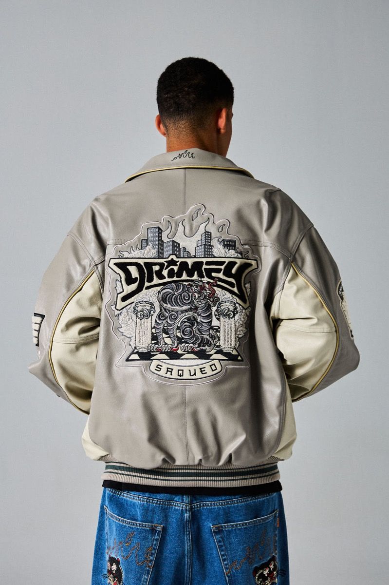 Chaqueta Grimey Deeper Pu Leather Grey
