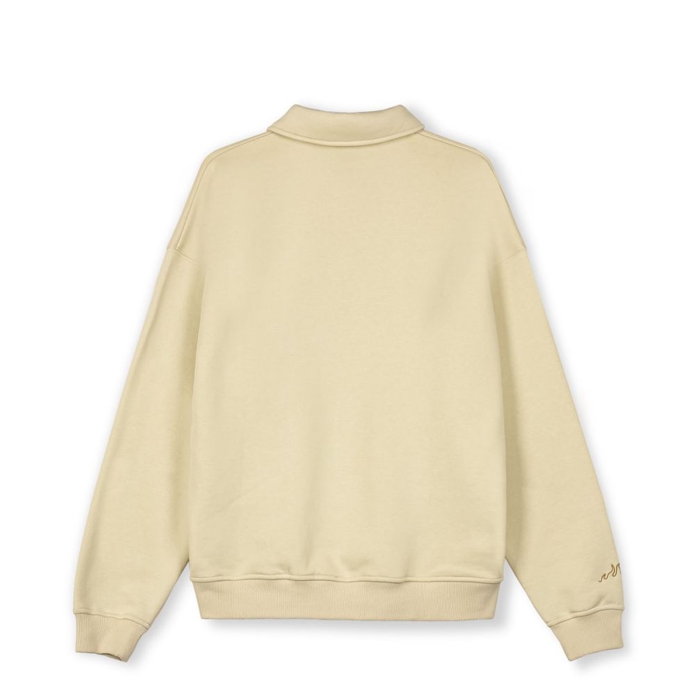 Grimey The Lower Depths Polo Sweatshirt Cream