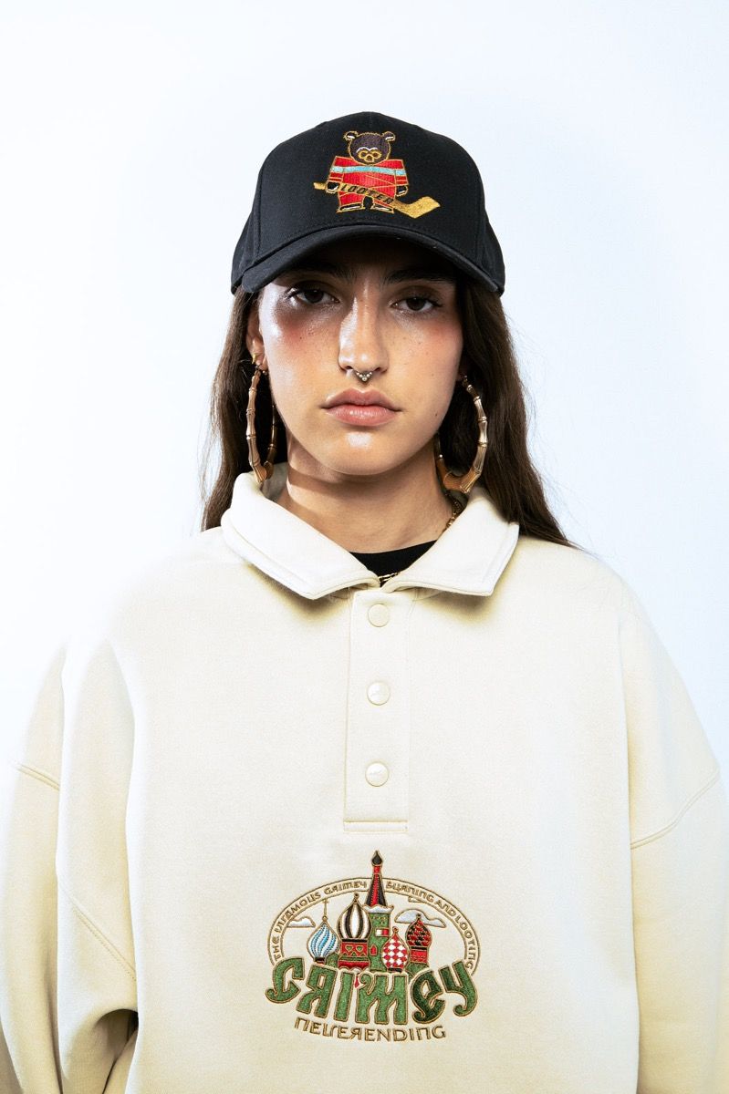 Grimey The Lower Depths Polo Sweatshirt Cream