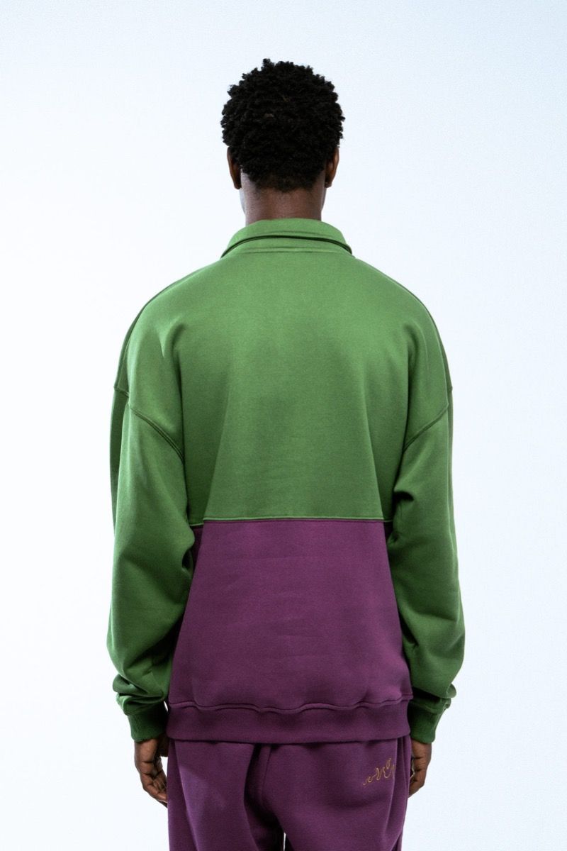 Grimey The Lower Depths Polo Sweatshirt Green