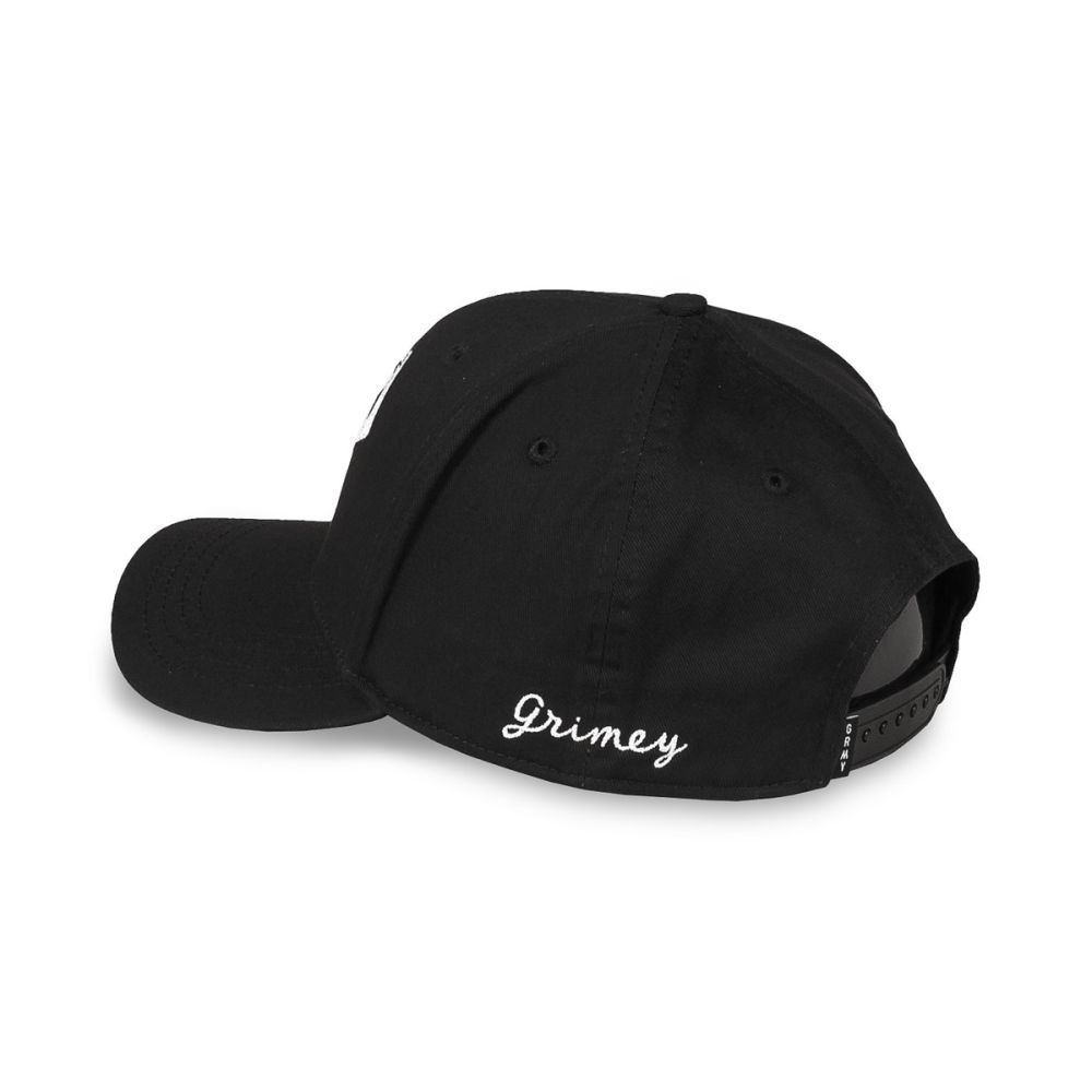 Grimey Deeper Curved Visor Snapback Cap Black