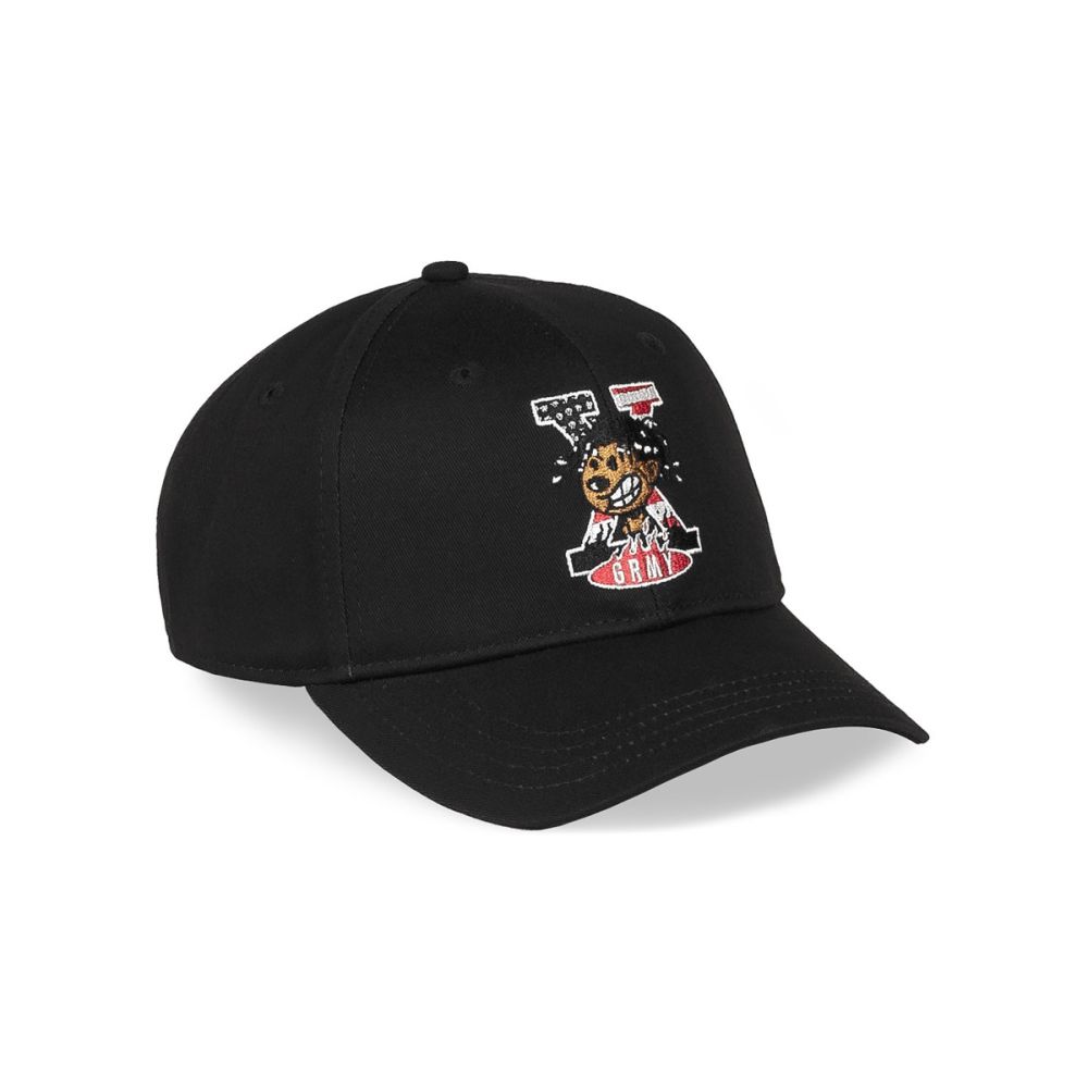 Grimey Voodoo Child Curved Visor Cap Black