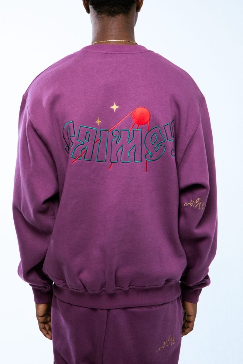 Grimey The Lower Depths Tochka Crewneck Purple