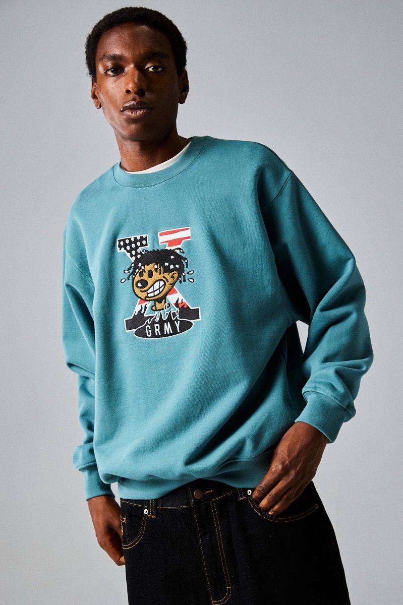 Sudadera Grimey Voodoo Child Light Blue