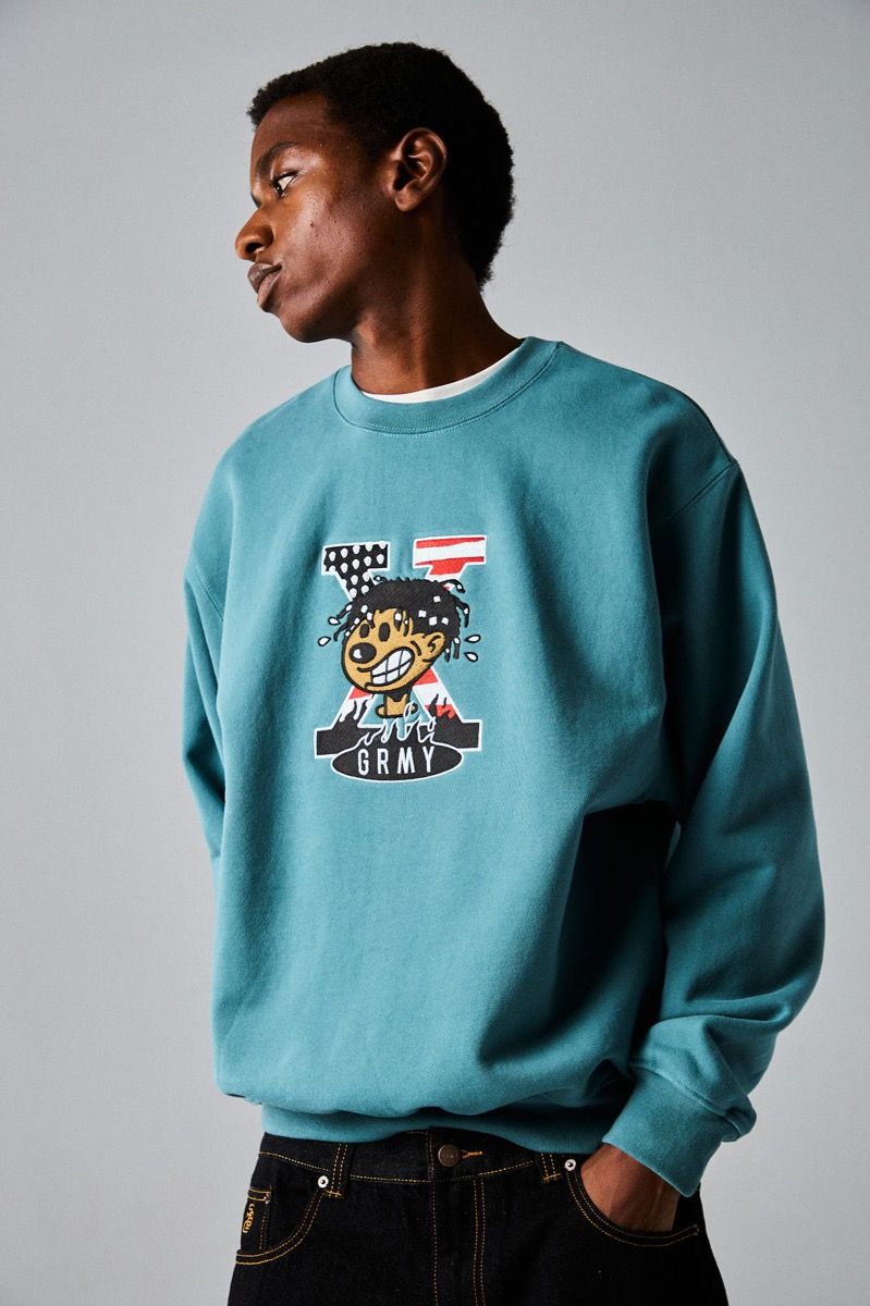 Sudadera Grimey Voodoo Child Light Blue