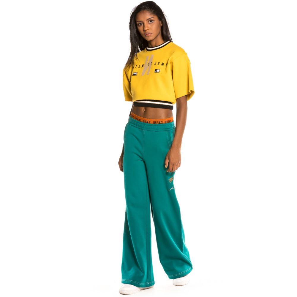 Pack Grimey Crop Top + Track Pants Nite Marauder FW20 Green/Mustard