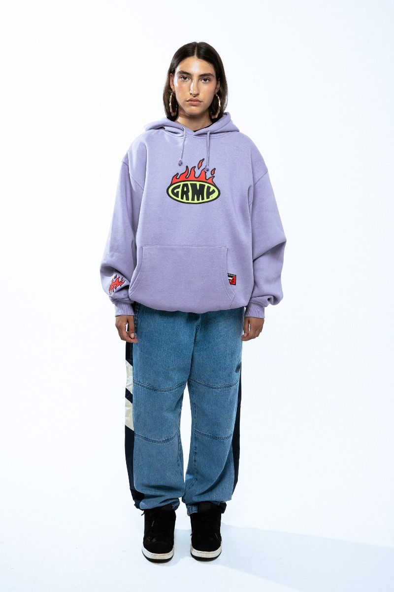 Sudadera Grimey Boxy Scratching Memories Violet