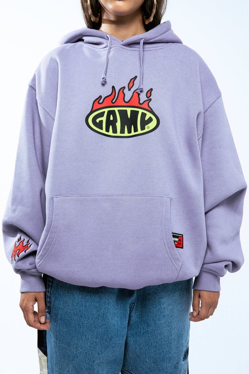 Sudadera Grimey Boxy Scratching Memories Violet