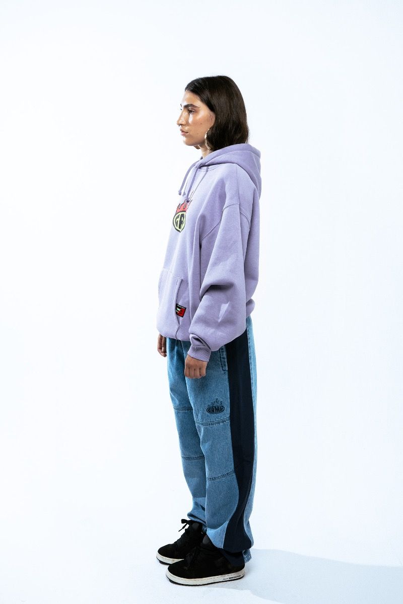 Sudadera Grimey Boxy Scratching Memories Violet