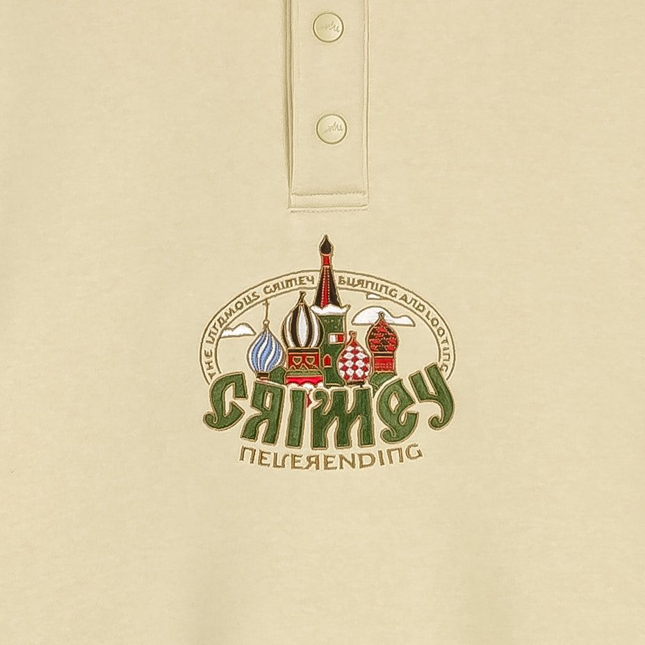 Grimey The Lower Depths Polo Sweatshirt Cream