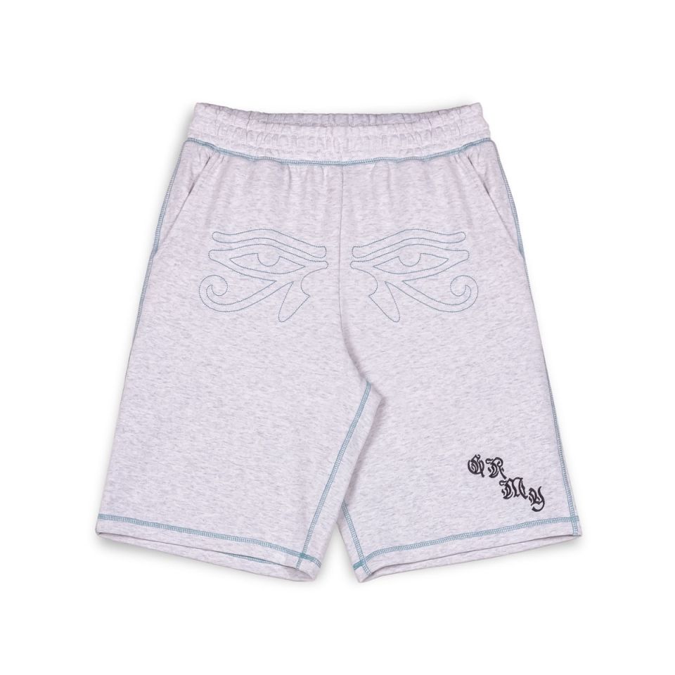 GRIMEY FIRE ROUTE BAGGY SWEATSHORTS - SPORT GREY | Spring 23