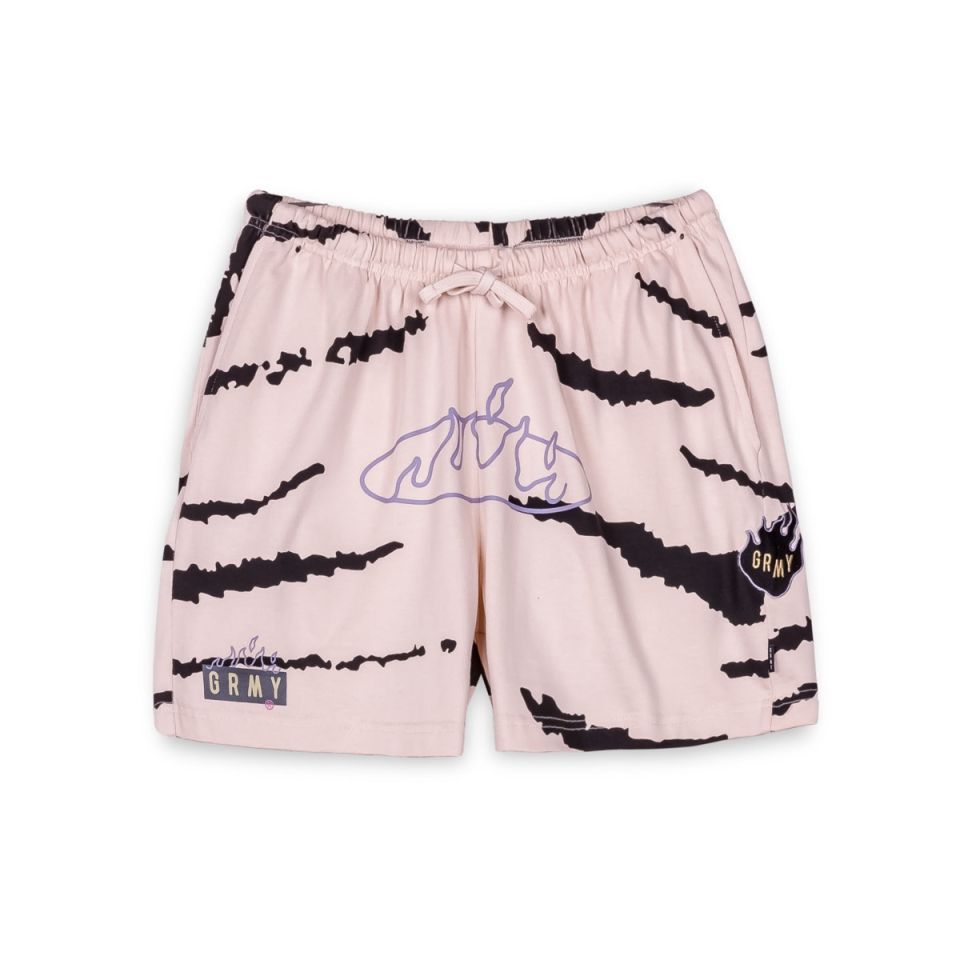 PANTALÓN CORTO GRIMEY CLOVEN TONGUES ALL OVER PRINT - CREAM  | Summer 23