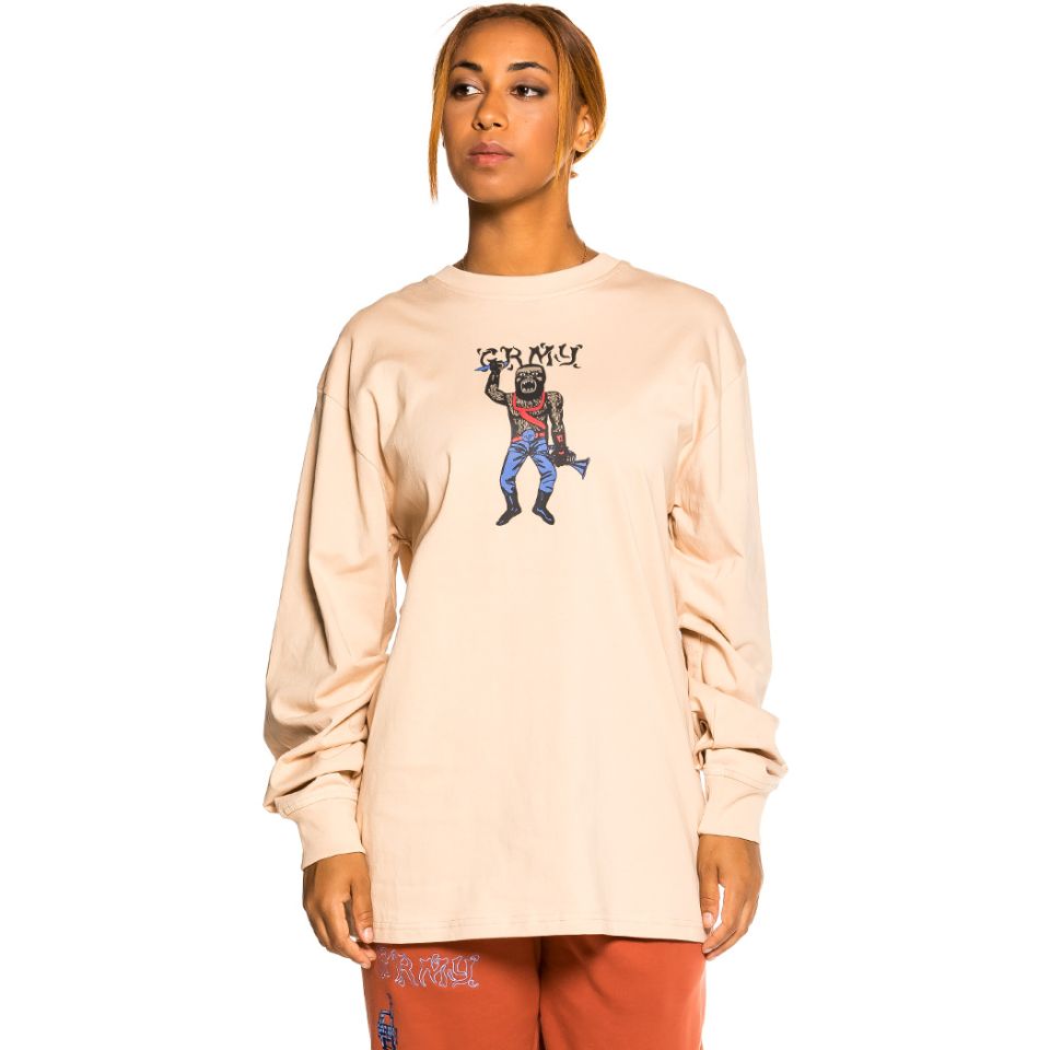 Camiseta Unisex Manga larga Grimey "Jazz Thing" - Cream | Fall 21