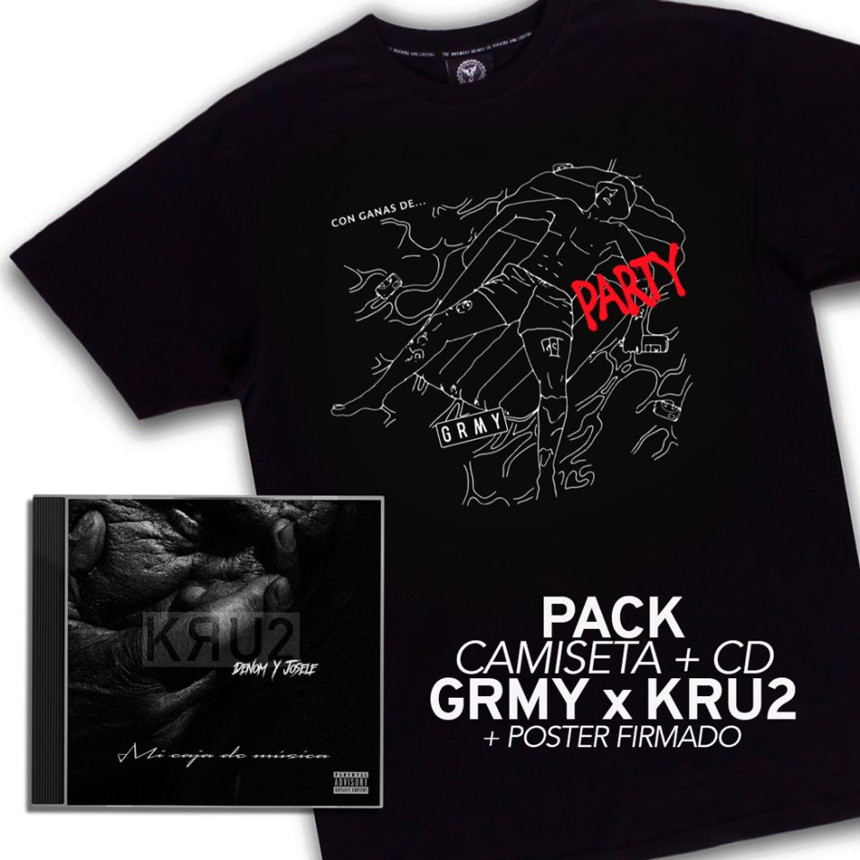 KRU2 (DENOM y JOSELE) – MI CAJA DE MÚSICA CD + CAMISETA + POSTER DE REGALO