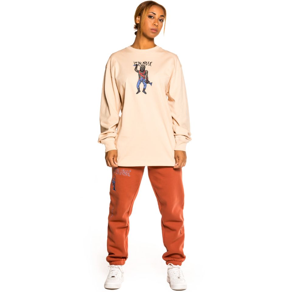 Pack Grimey Pant + LS Tee "Jazz Thing" - Ochre/Cream | Fall 21