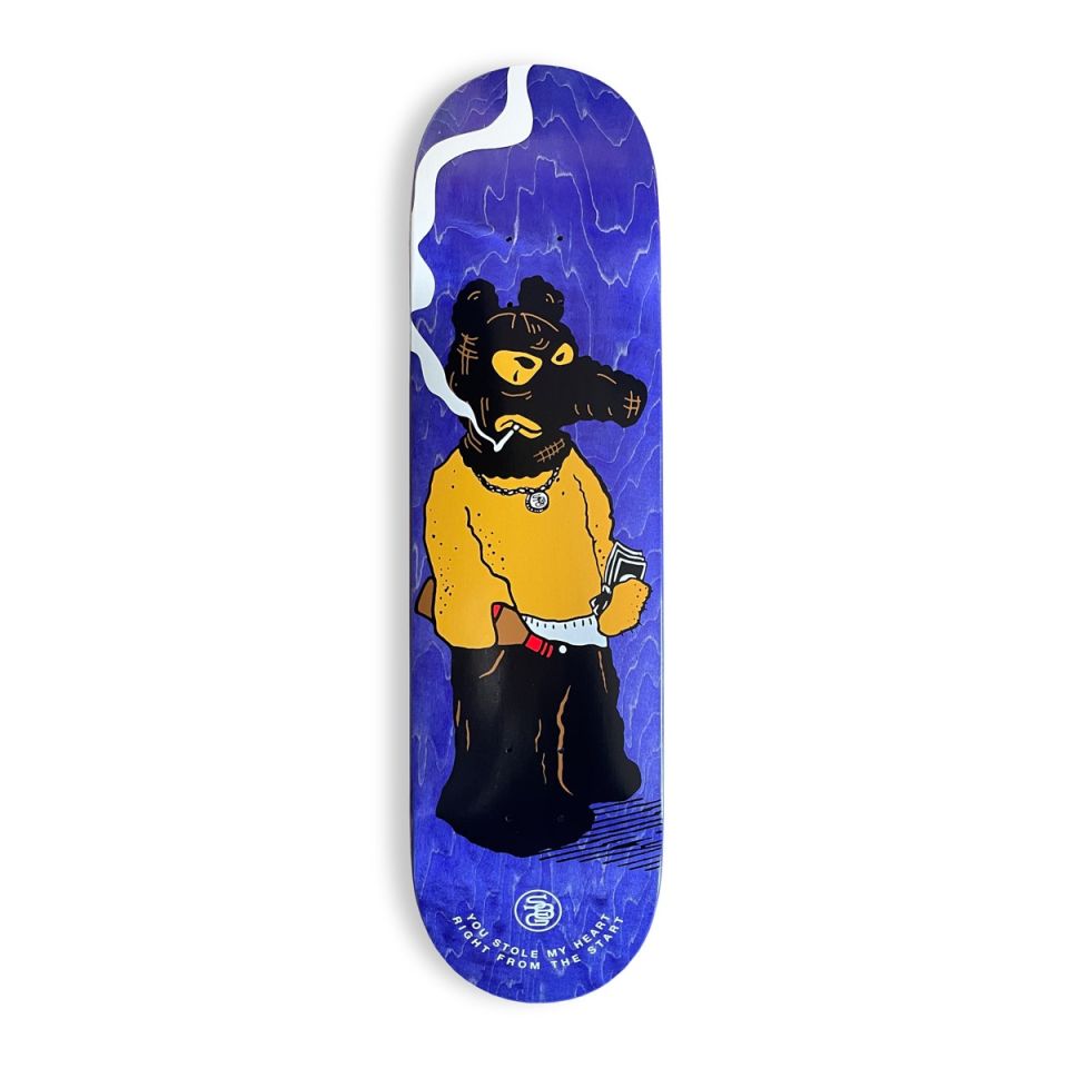 Tabla Skate Grimey X Sk8land Quasimoto High Concave Purple