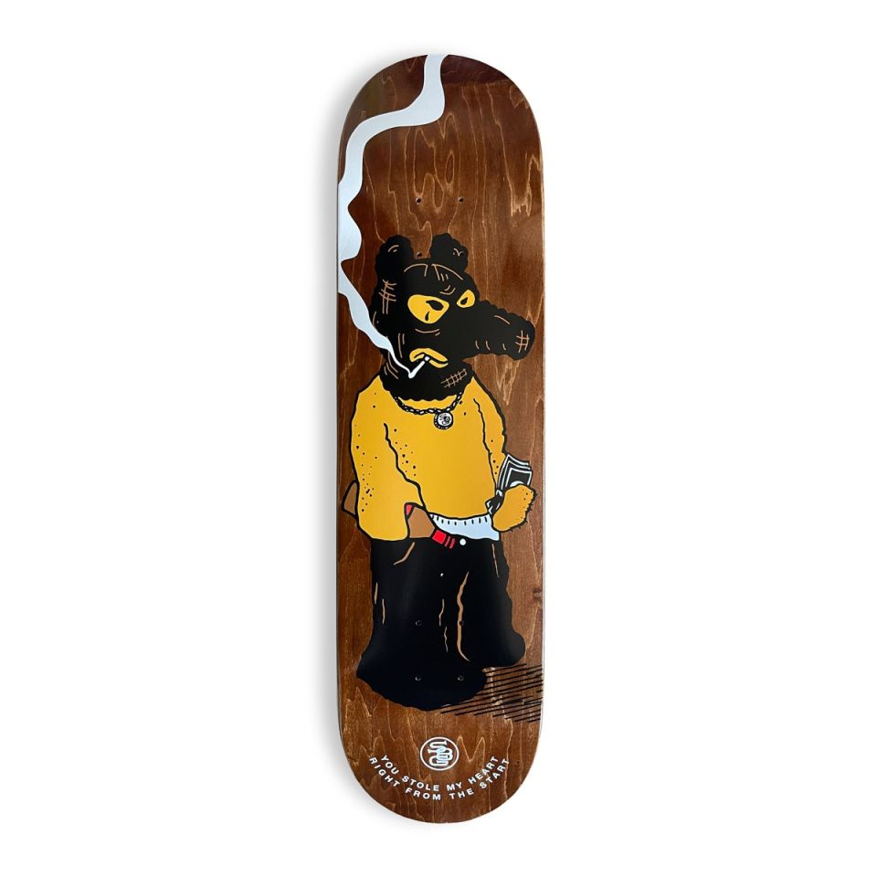 Tabla Skate Grimey X Sk8land Quasimoto High Concave Brown