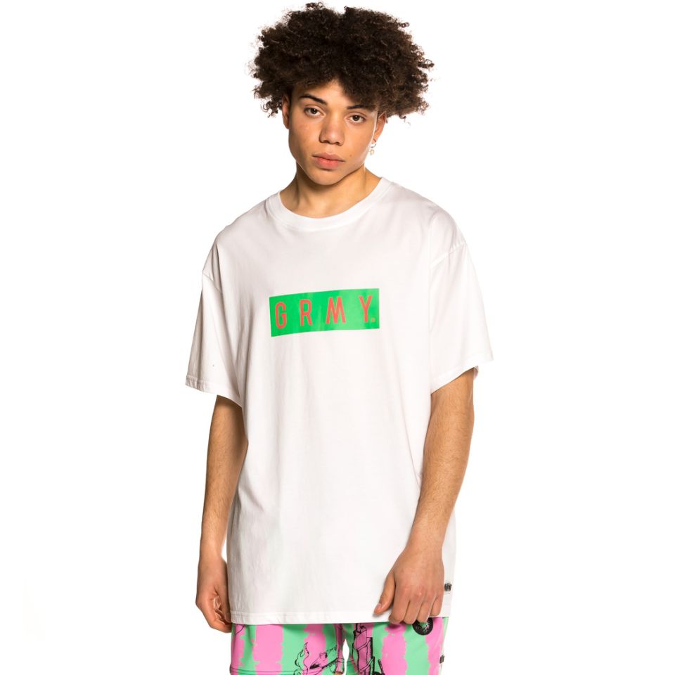 Grimey "Frenzy" Tee - White | Spring 21