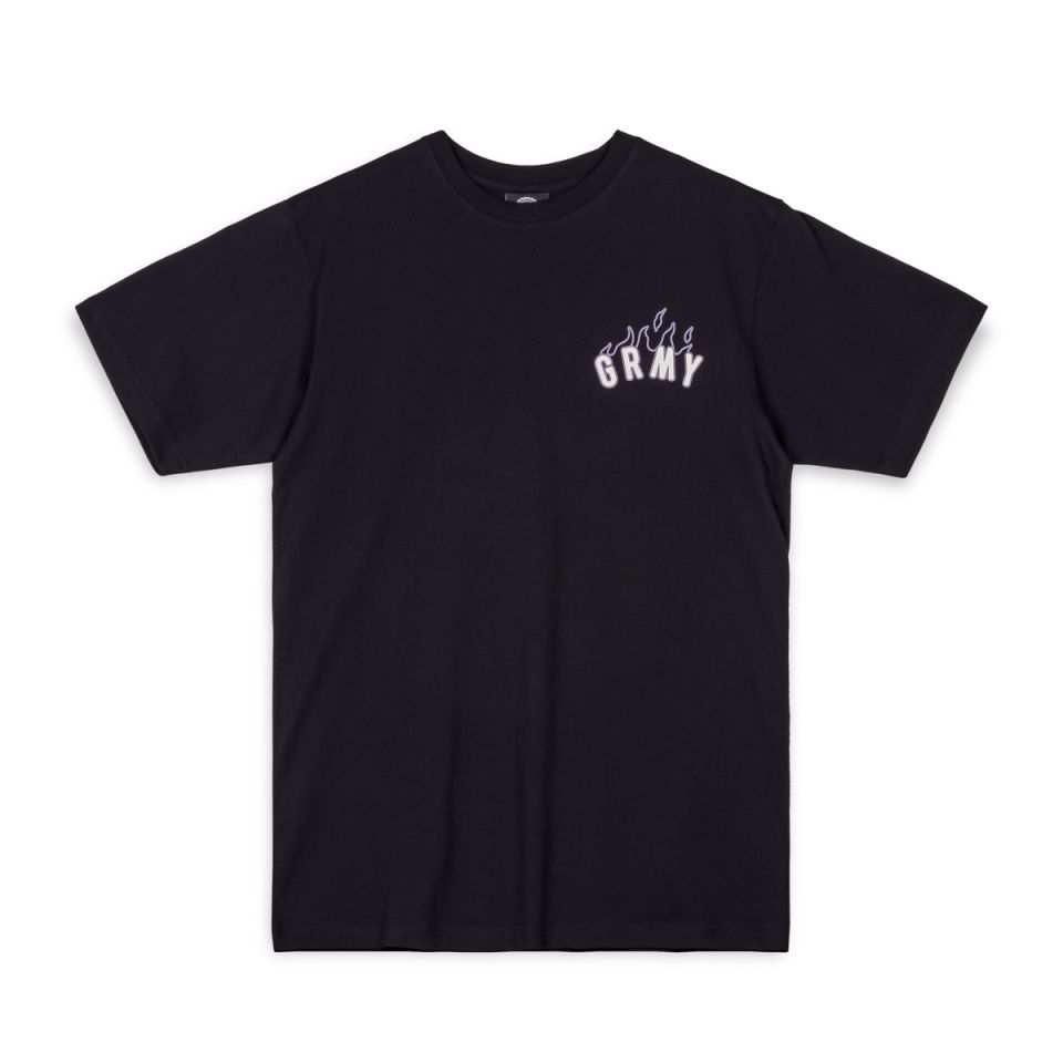 CAMISETA GRIMEY CLOVEN TONGUES SAQUEO REGULAR - BLACK  | Summer 23