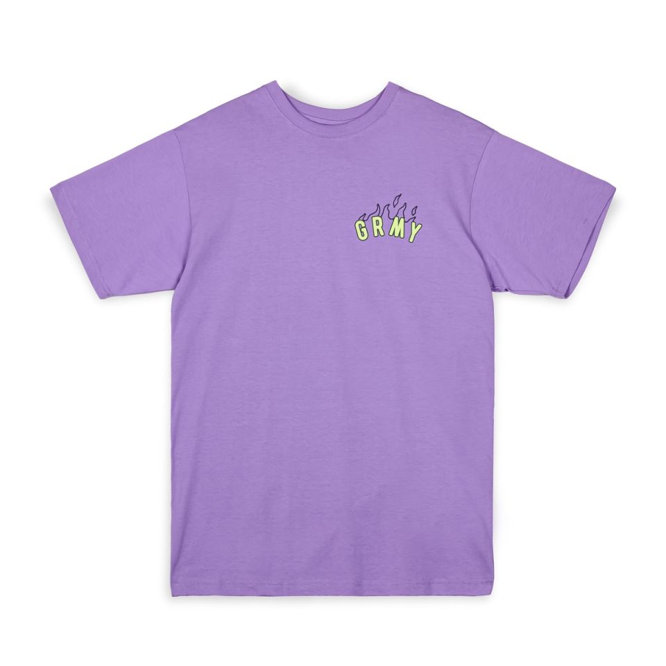 CAMISETA GRIMEY CLOVEN TONGUES SAQUEO REGULAR - VIOLET  | Summer 23