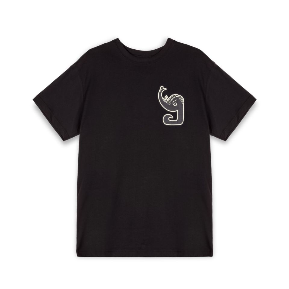 GRIMEY TUSKER TEMPLE REGULAR TEE - BLACK | FW23