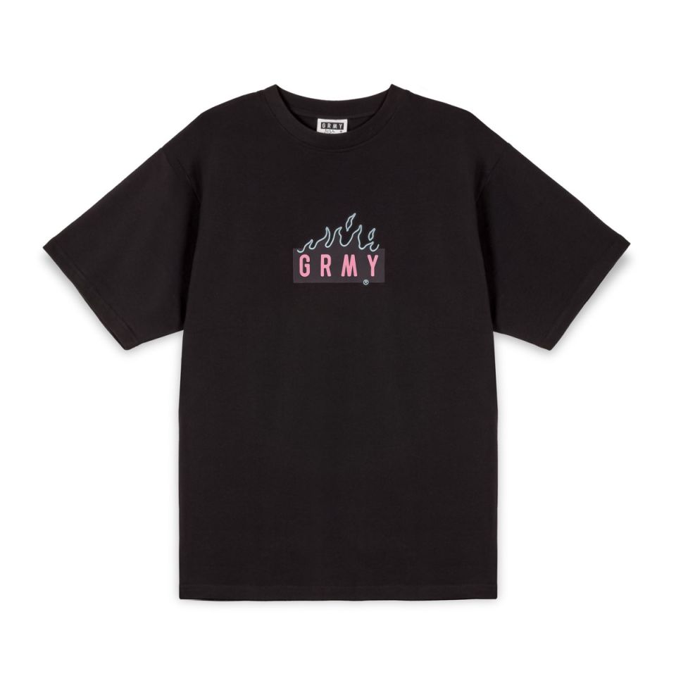 GRIMEY MELTED STONE OVERSIZED TEE - BLACK | FW23