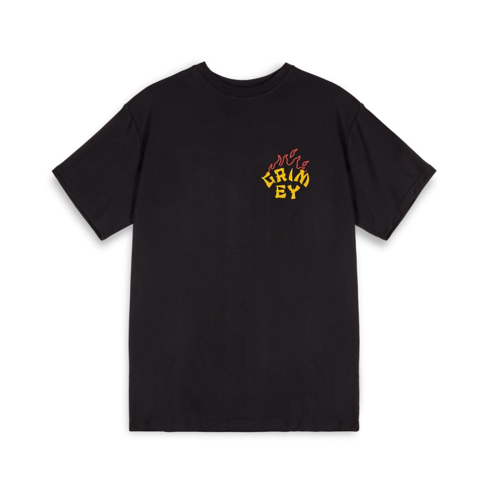 GRIMEY THE LUCKY DRAGON REGULAR TEE - BLACK | SS24