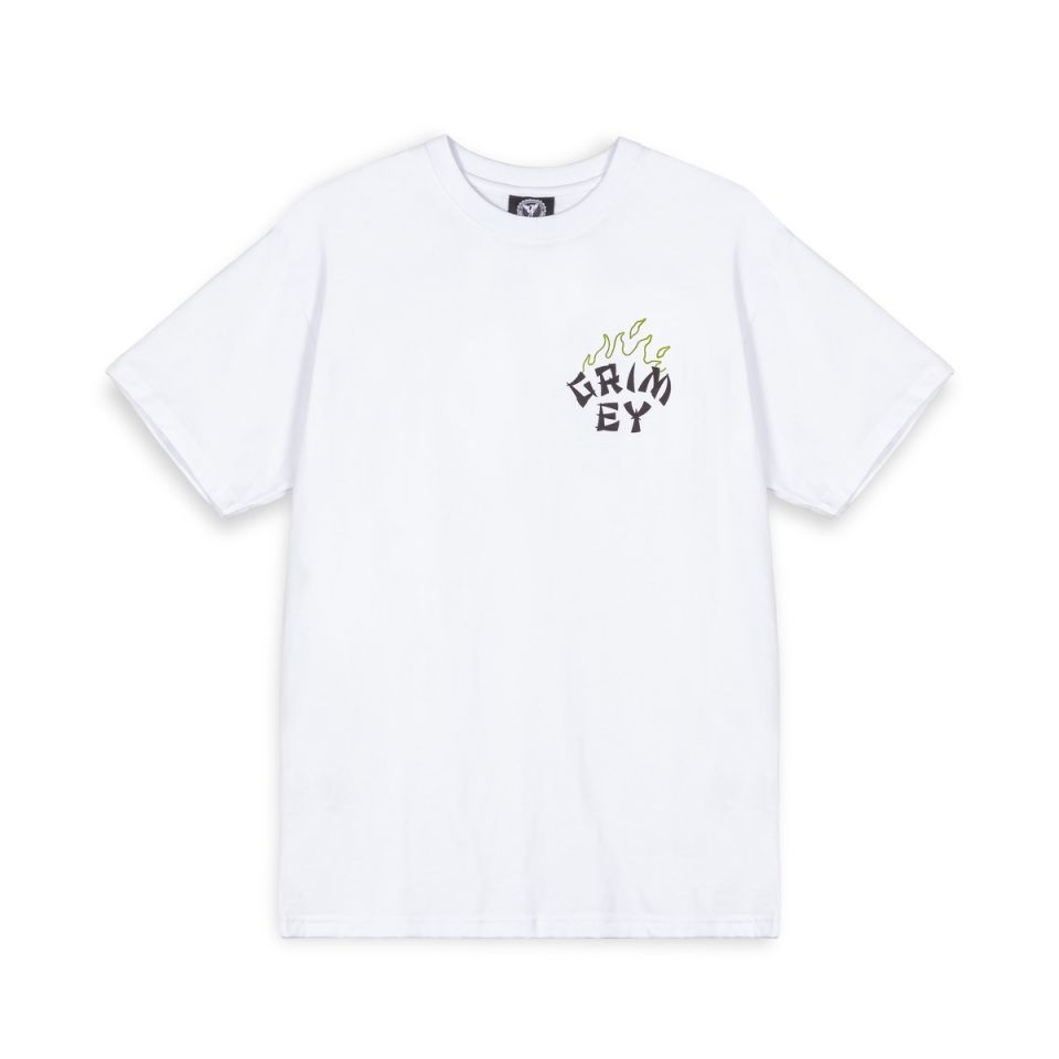 GRIMEY THE LUCKY DRAGON REGULAR TEE - WHITE | SS24