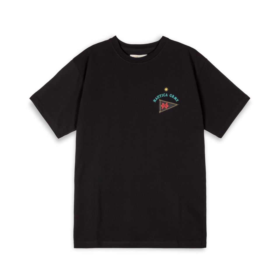 GRIMEY MIGHTY HARMONIST NAUTICA X GRMY REGULAR TEE - BLACK | SS24