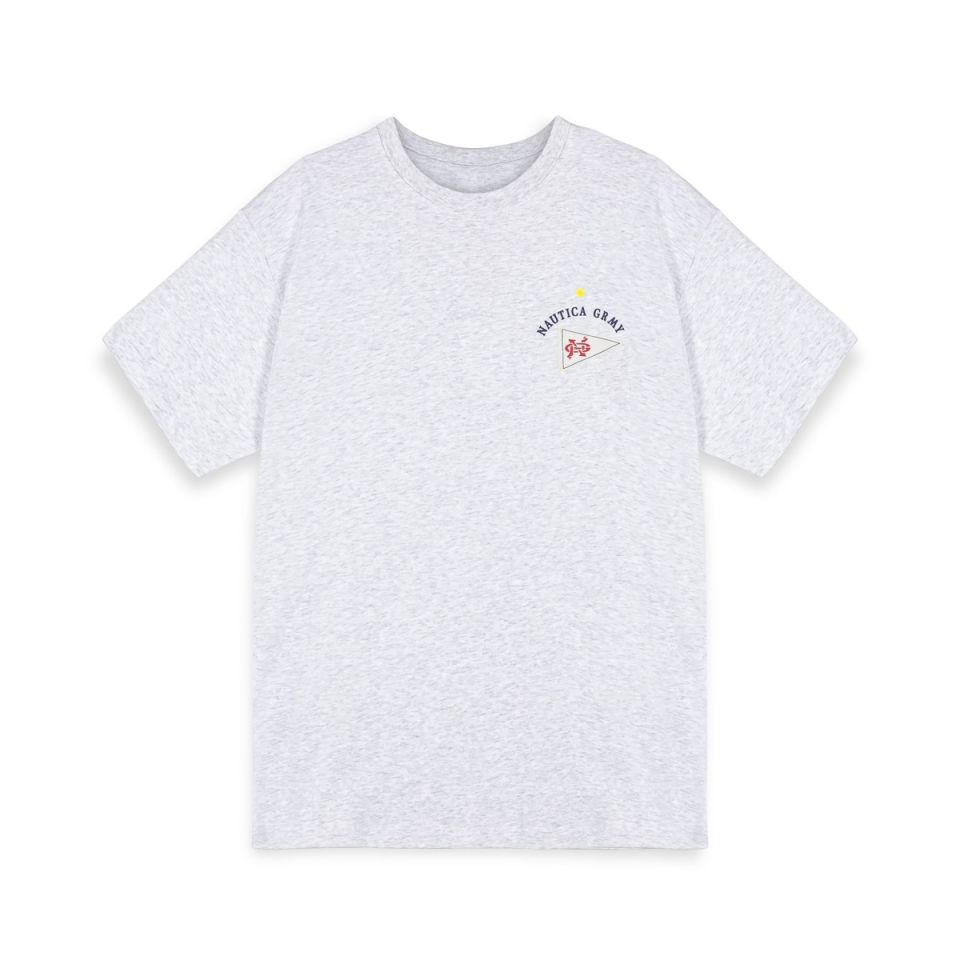 CAMISETA GRIMEY MIGHTY HARMONIST NAUTICA X GRMY - SPORT GREY | SS24