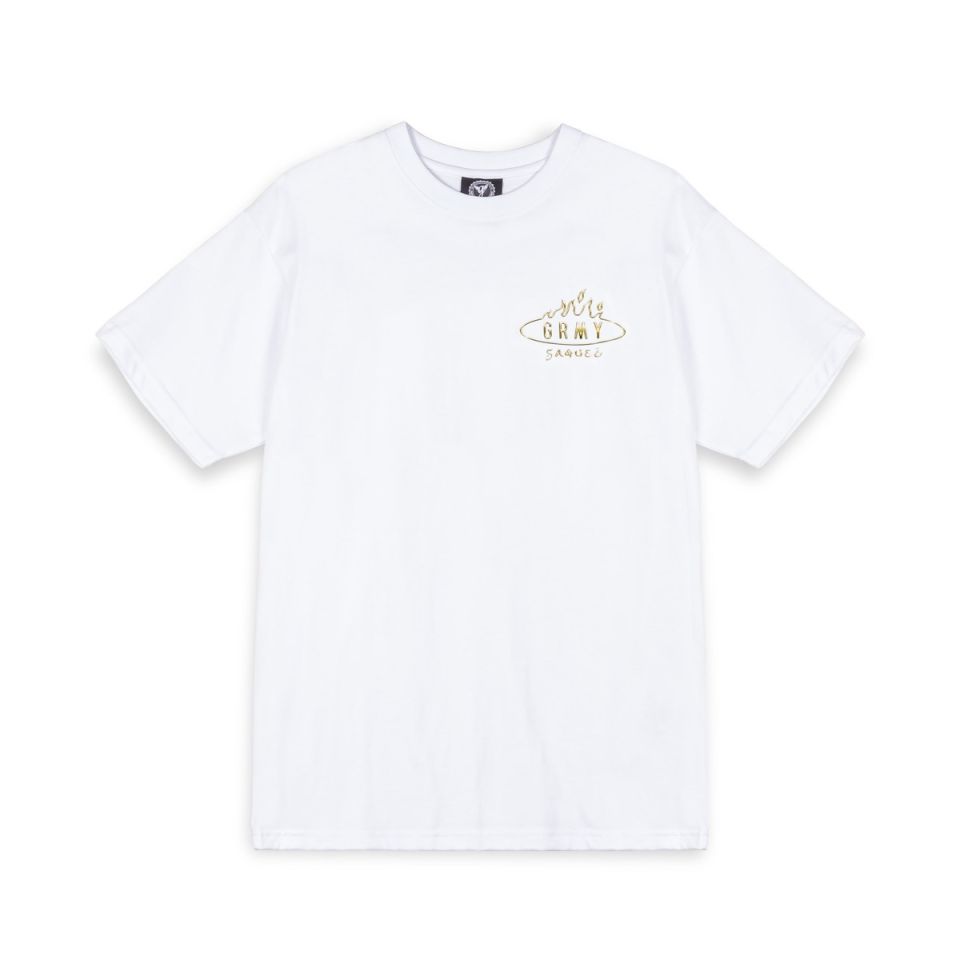 GRIMEY BURN IN FLAMES THE ANVIL REGULAR TEE - WHITE | SS24