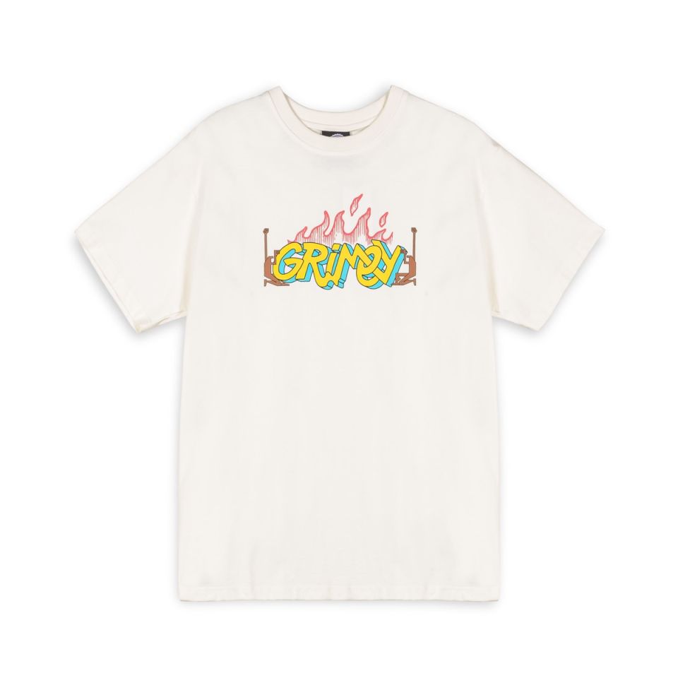 GRIMEY JURASSIC PROUD REGULAR TEE WHITE | SS24