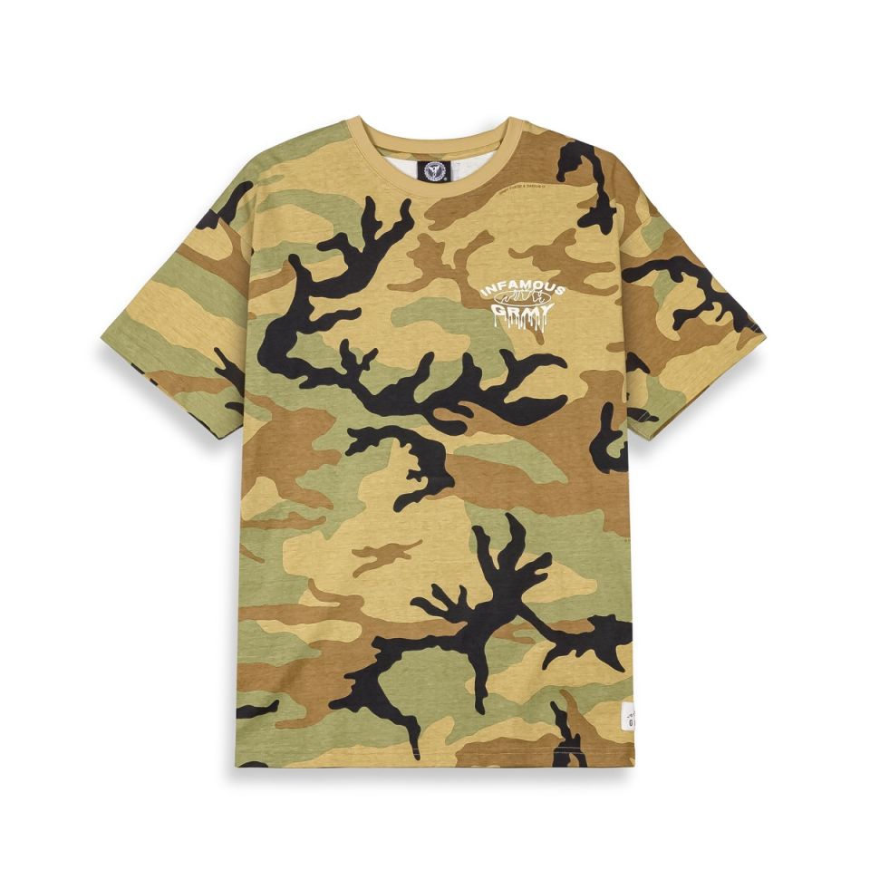 Camiseta Grimey Follow The Dollar Brown Camo