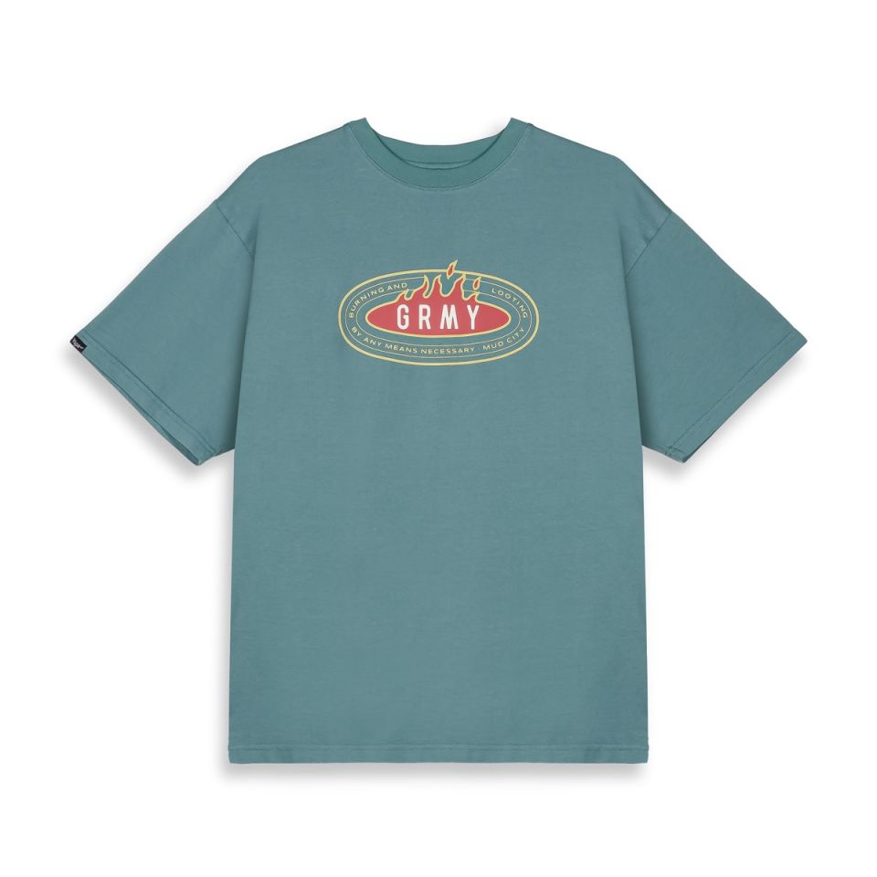 Grimey Voodoo Child The Slight Return Oversized Tee Light Blue