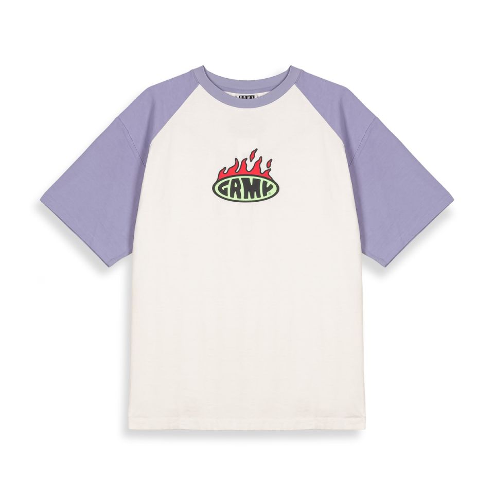 Camiseta Grimey Oversized Scratching Memories Violet