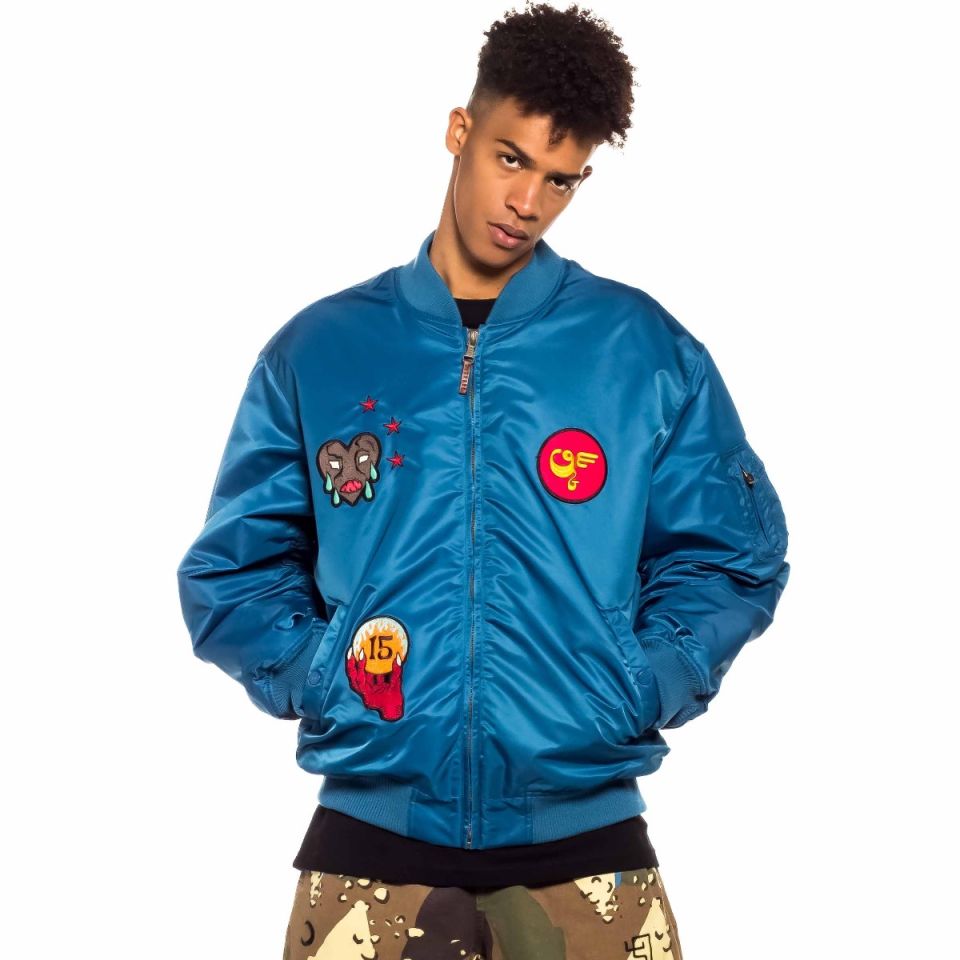 Grimey GLORIFIED Bomber Jacket - Blue | Spring 22